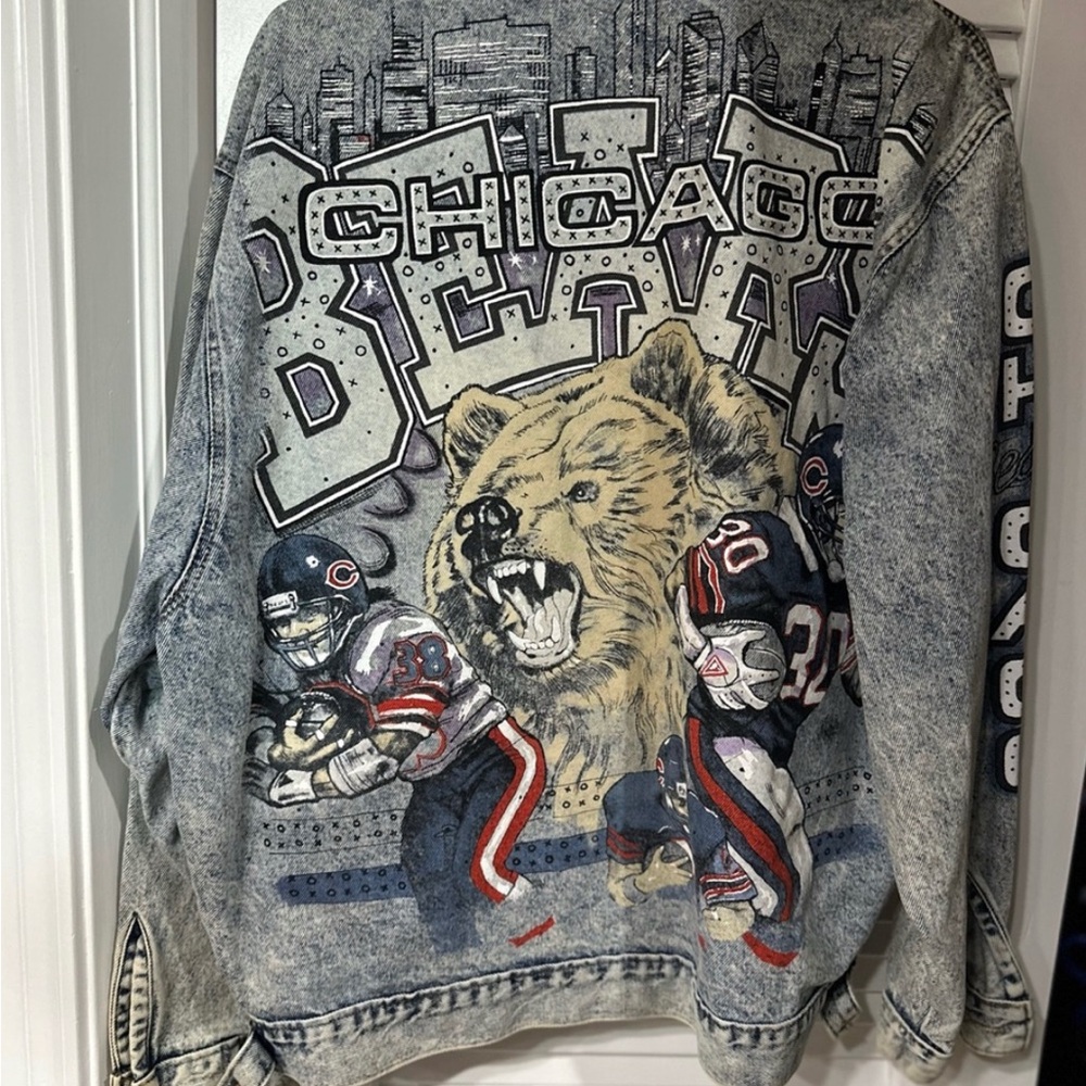 Vintage unfinished Tony Alamo Chicago bears jacket size L/xl